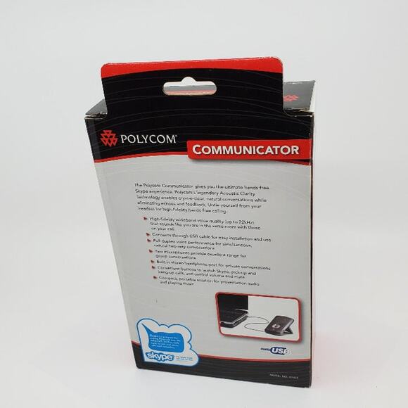 Polycom Communicator C100S USB Skype / Zoom Desktop Speaker Microphone. New - Picture 7 of 12